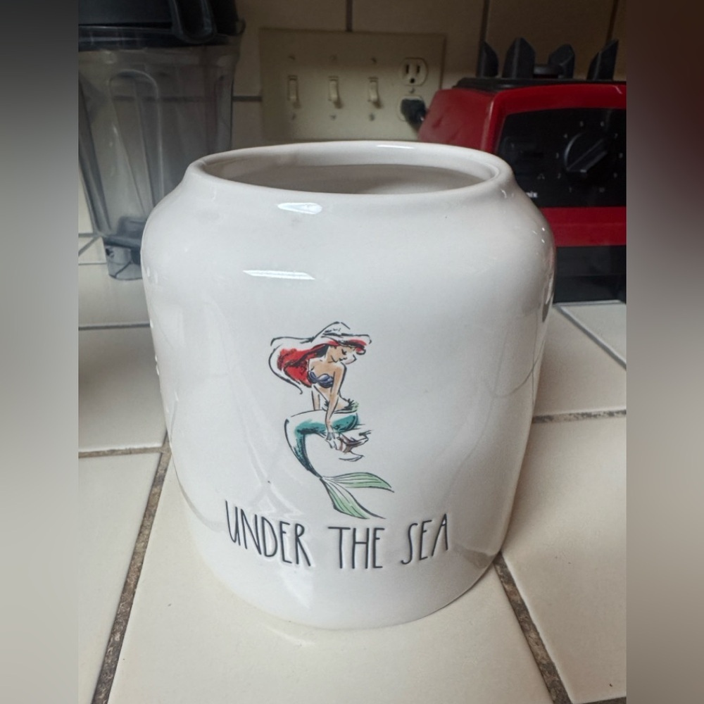 Disney Princess Rae Dunn Vase / Canister. Little Mermaid